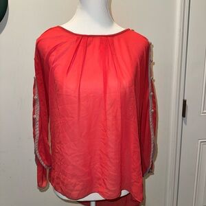Elegant Coral Women's Top